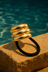 Triple Harmony Gold Cuff