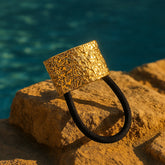 Golden Wrinkled Cuff
