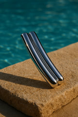 Classic Duo Silver Barrette Clip