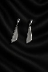 Silver Tilt Earrings