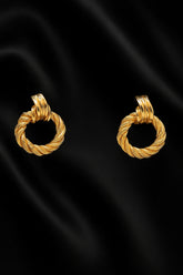 Golden Woven Earrings