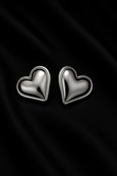 Silver Heartthrob Earrings