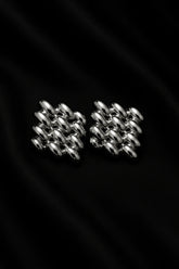 Silver Mesh Earrings