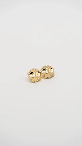 Molten Gold Dots Earrings