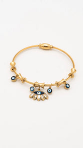 Evil Eye Golden Bangle