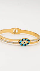Iris Shield Gold Bangle