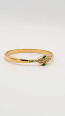 Royal Serpent Gold Bangle