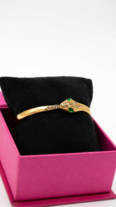 Royal Serpent Gold Bangle
