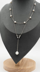 Silver Fleurwing Necklace