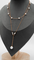Rose gold Fleurwing Necklace