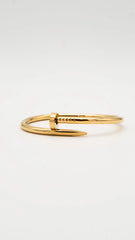 Golden Nail Cuff Bangle