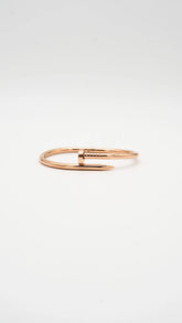 Rose Gold Nail Cuff Bangle
