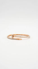 Dazzle Rose Gold Nail Cuff Bangle