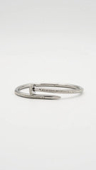 Dazzle Silver Nail Cuff Bangle