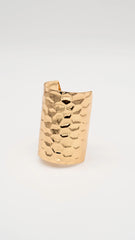 Gilded Honeycomb Hair Pin Hook