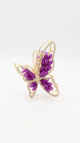 Radiant Butterfly Purple Claw Clip