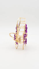 Radiant Butterfly Purple Claw Clip