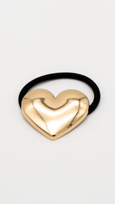 Glimmer Gold Heart Hair Cuffs