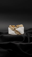Luxe Gilded White Bangle