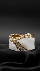 Luxe Gilded White Bangle
