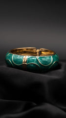 Luna Dark Green Bangle