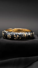 Charcoal Bloom Bangle