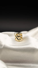 Golden Vera Loop Statement Ring