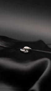 Silver Serpent Statement Ring