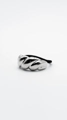 Glazed Croissant Silver Hair Cuff