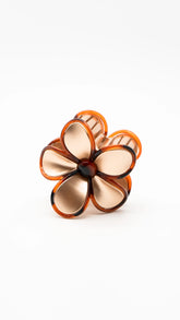 Golden Bloom Claw Clip