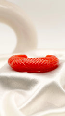 Scarlet Twist Resin Bangle