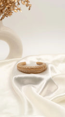 Beige Twist Resin Bangle