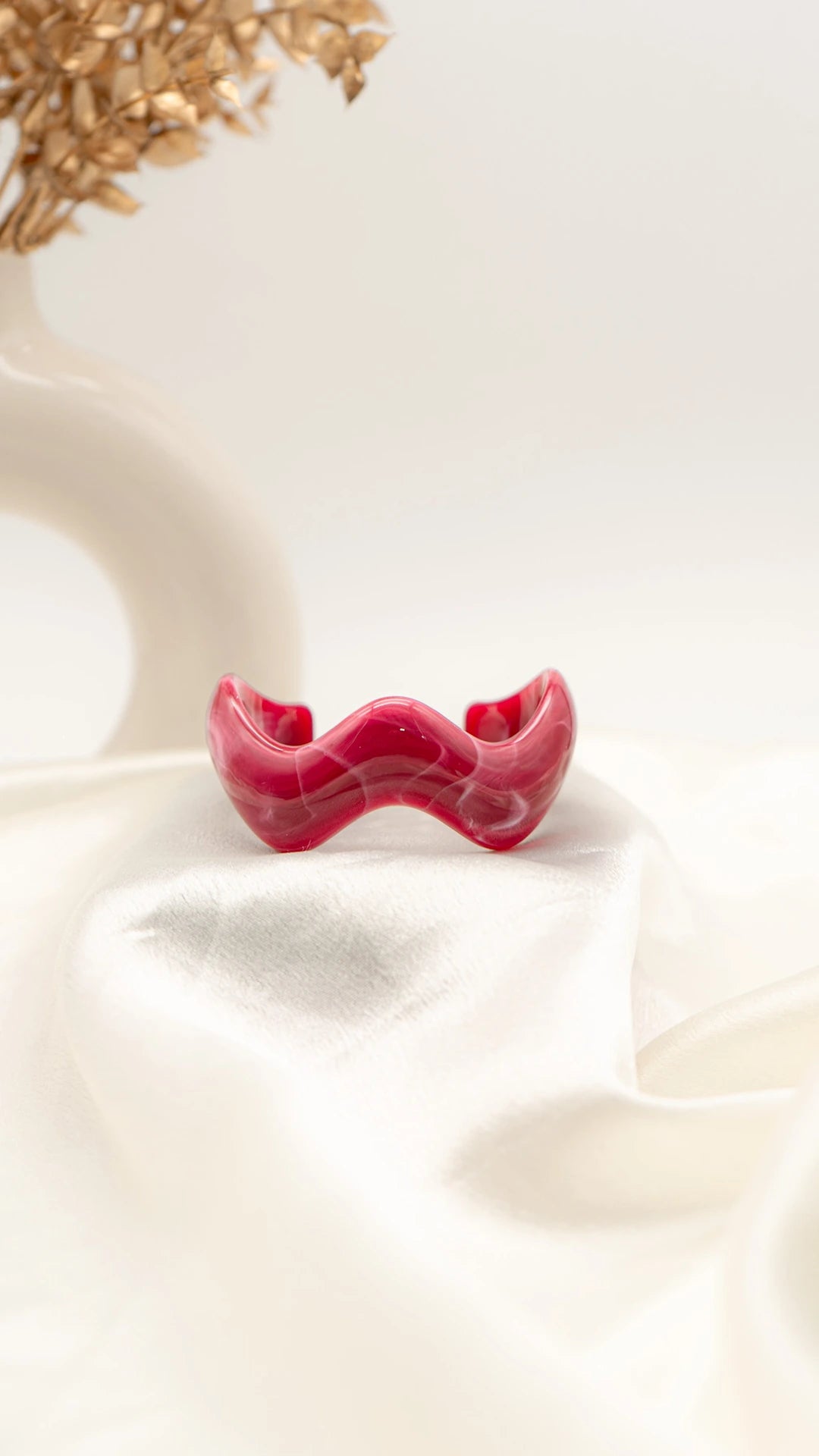 Sunset Swirl Resin Bangle