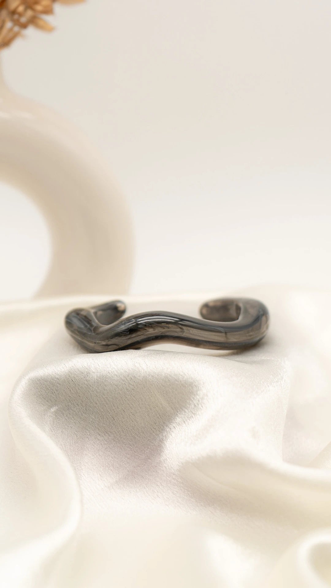 Smokey Crest Resin Bangle