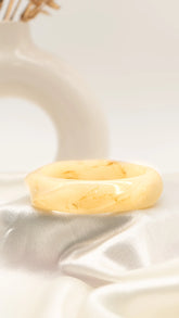 Honey Marble Resin Bangle