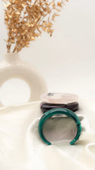 Soft Blush Dome Resin Bangle