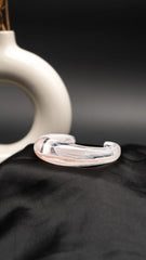 Soft Blush Dome Resin Bangle