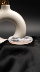 Soft Blush Dome Resin Bangle
