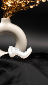 Pearl Swirl Resin Bangle