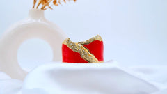 Luxe Gilded Red Bangle