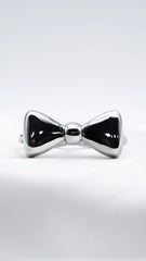 Silken Silver Knot Statement Ring