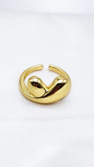 Goldwhirl Statement Ring