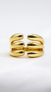 The Golden Grip Statement Ring