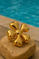 Flora Royale Gold Plated Clip
