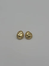 Golden Pebble Stud Earrings