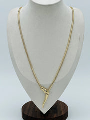 Gilded Gold Fang Necklace