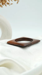 The Rustic Square Wooden Bangle