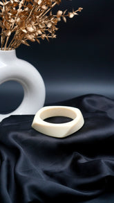 Silken Arc Resin Bangle