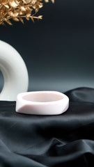 Rosé Silken Arc Resin Bangle