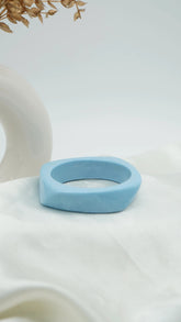 Ocean Silken Arc Resin Bangle